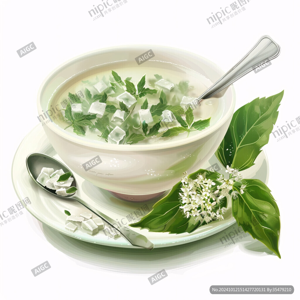 綠豆湯插畫