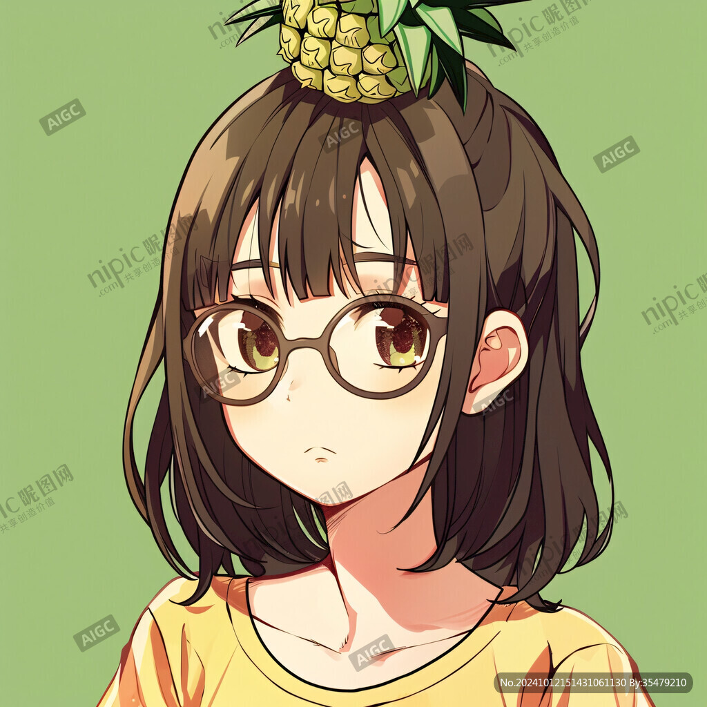 可愛擬人菠蘿