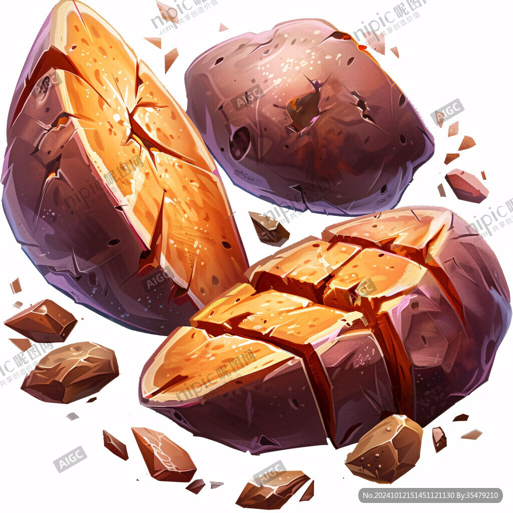 石頭餅插畫(huà)