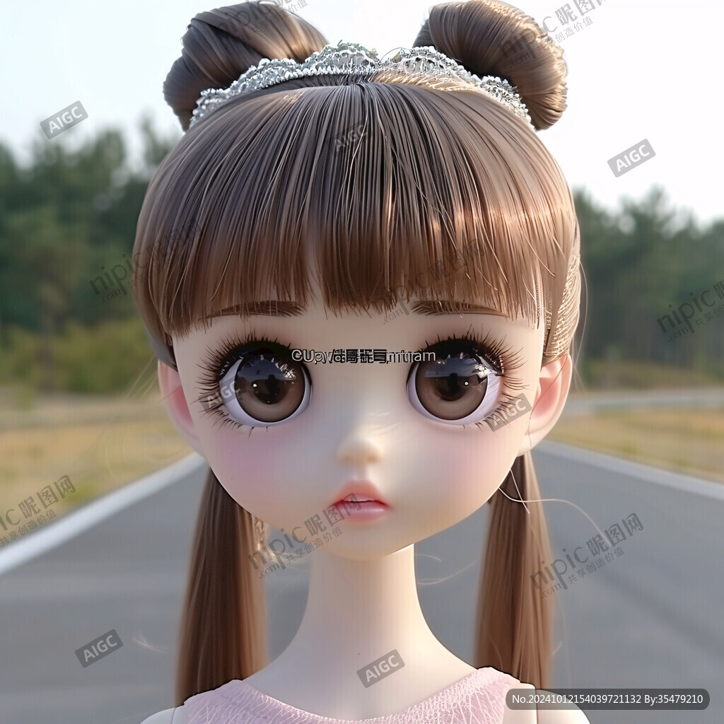 可愛女孩人物定制