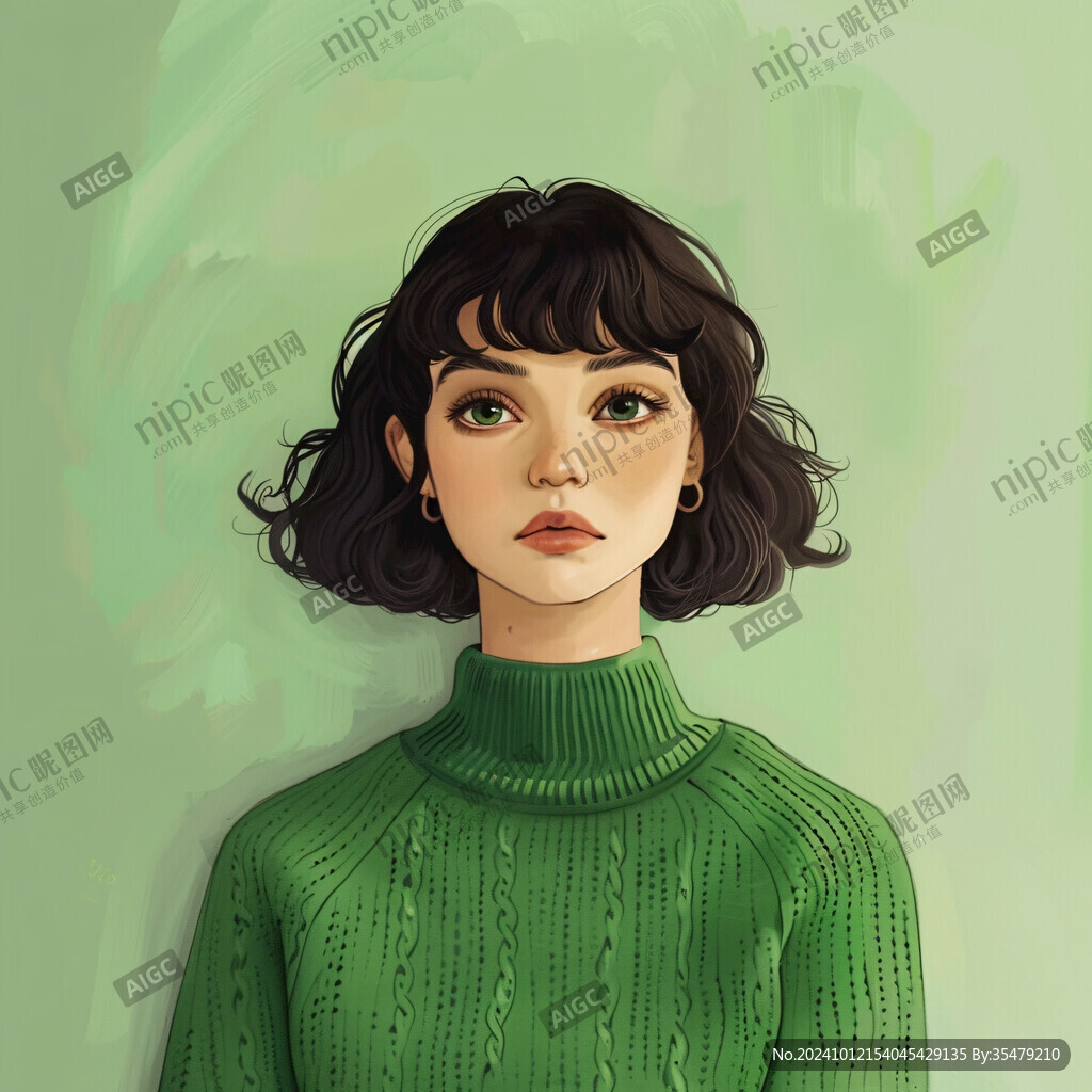寫實(shí)人物插畫