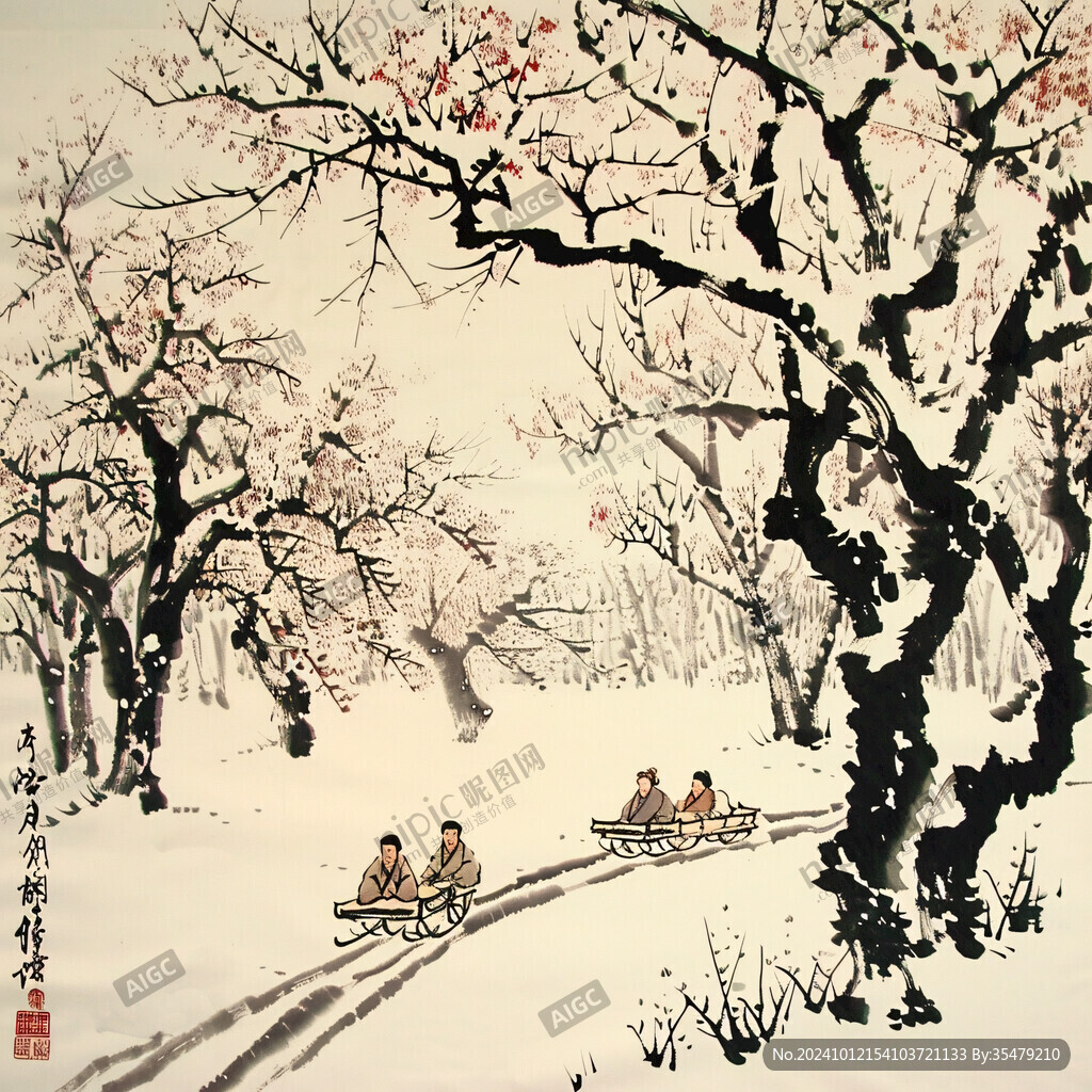 傳統(tǒng)雪景國(guó)畫
