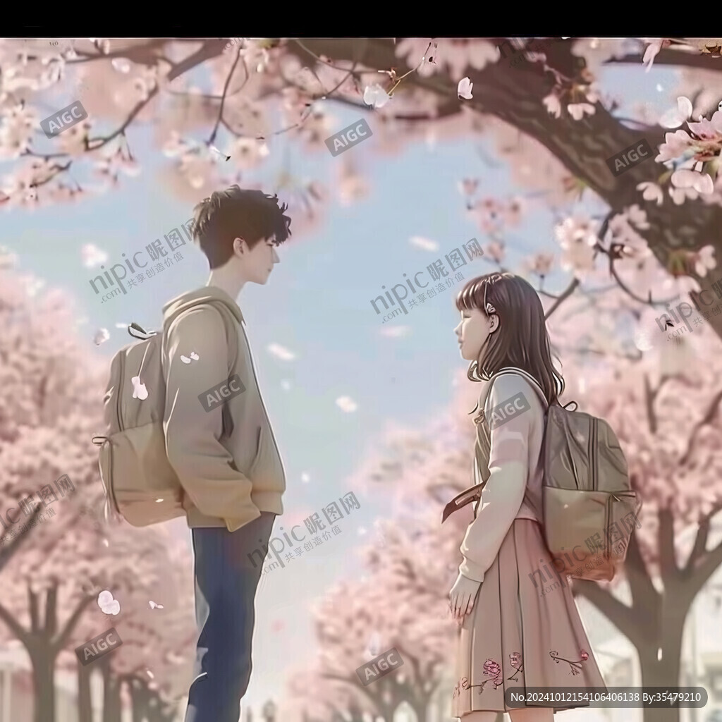 櫻花下的戀人