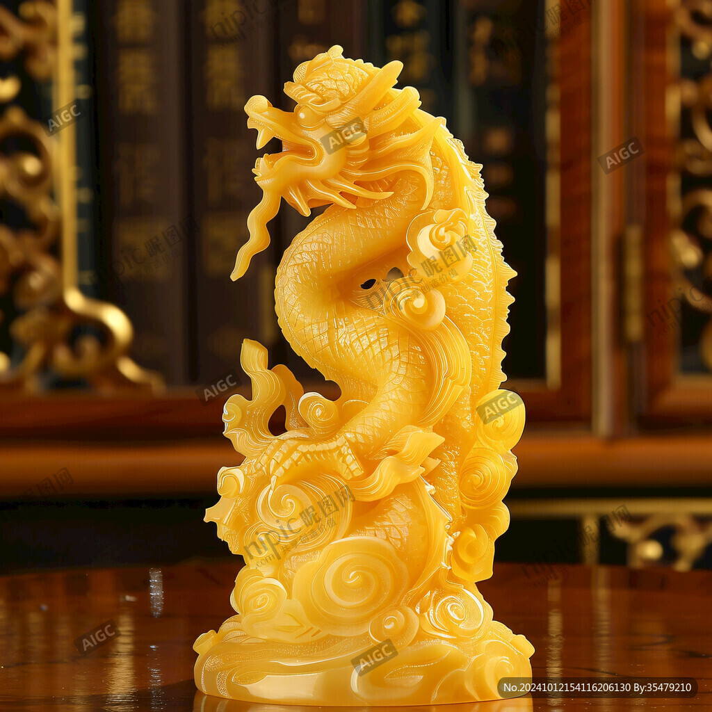 黃金龍擺件