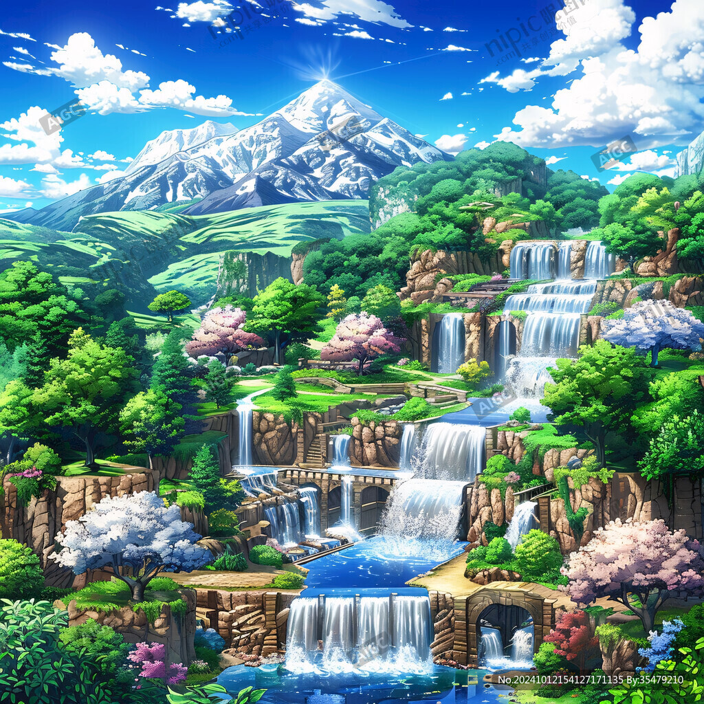 高山流水場景
