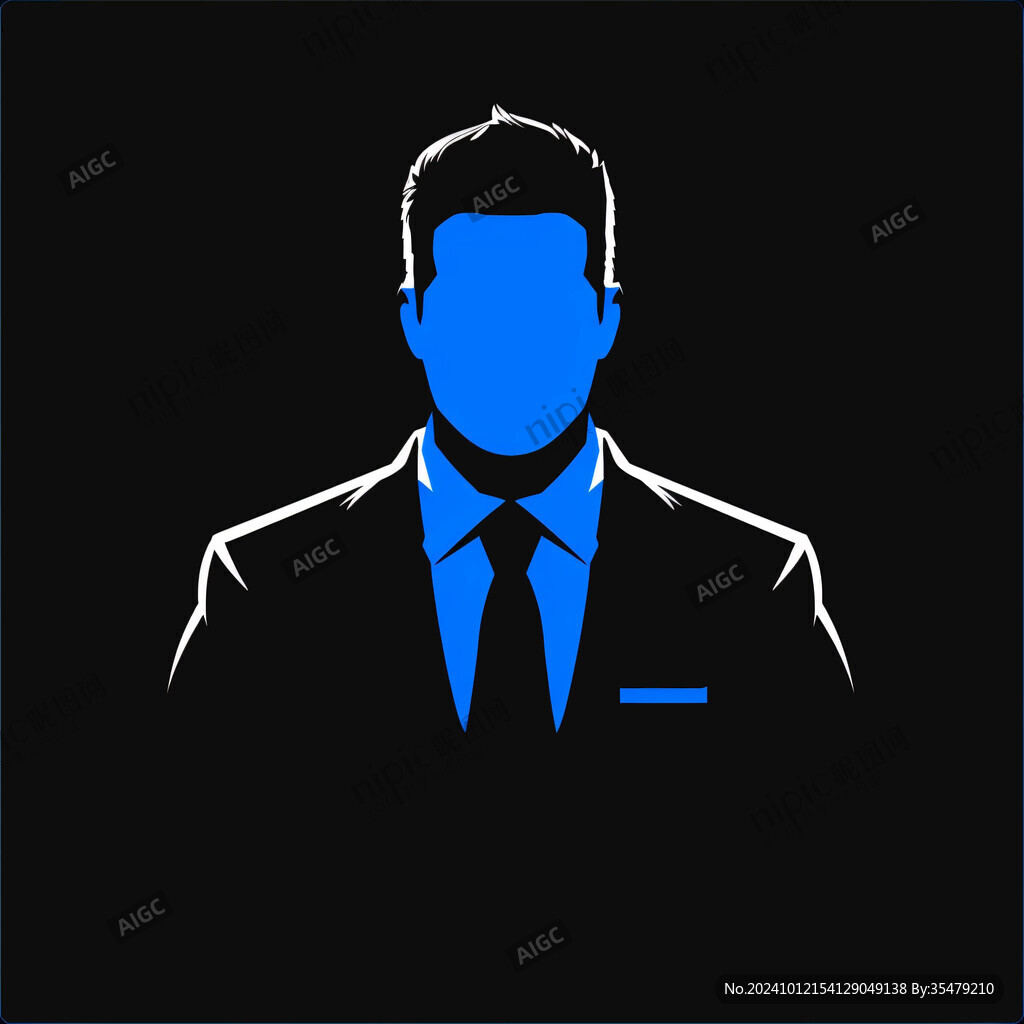 成功男人頭像logo