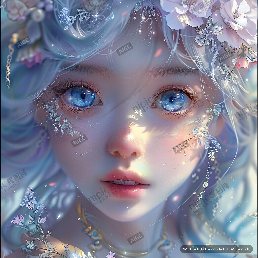 數字美女插畫