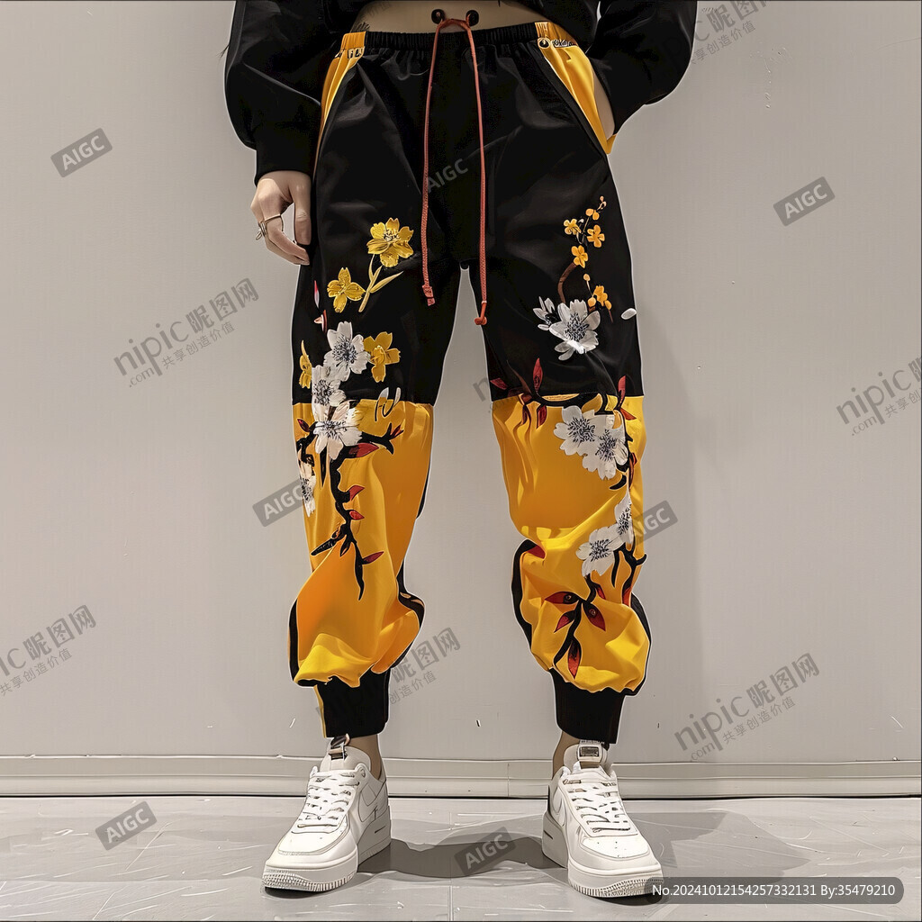 褲子花印花