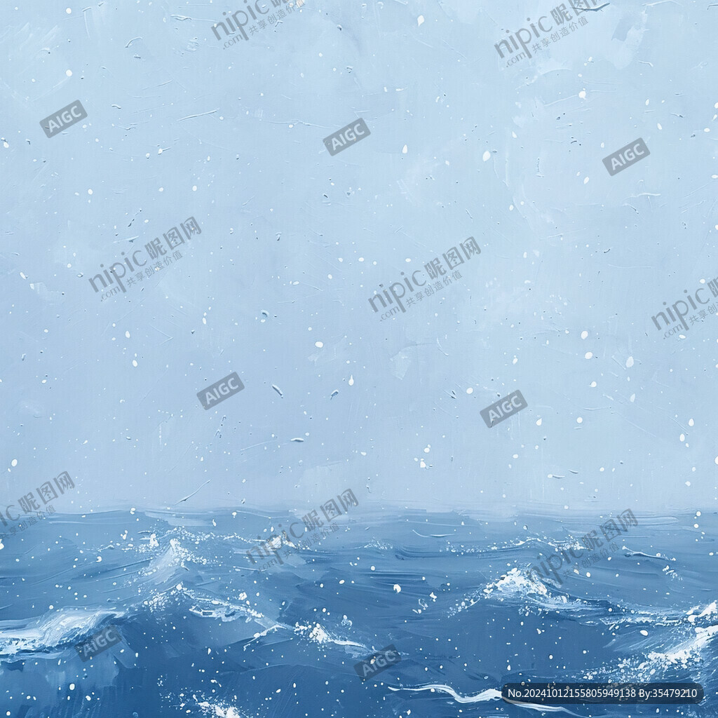 插畫海平面