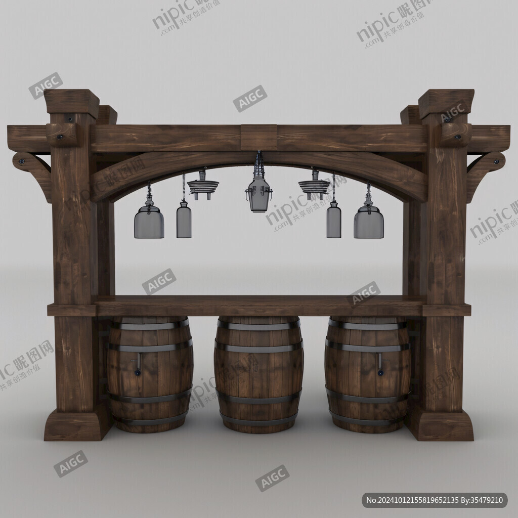 酒桶造型店鋪設計