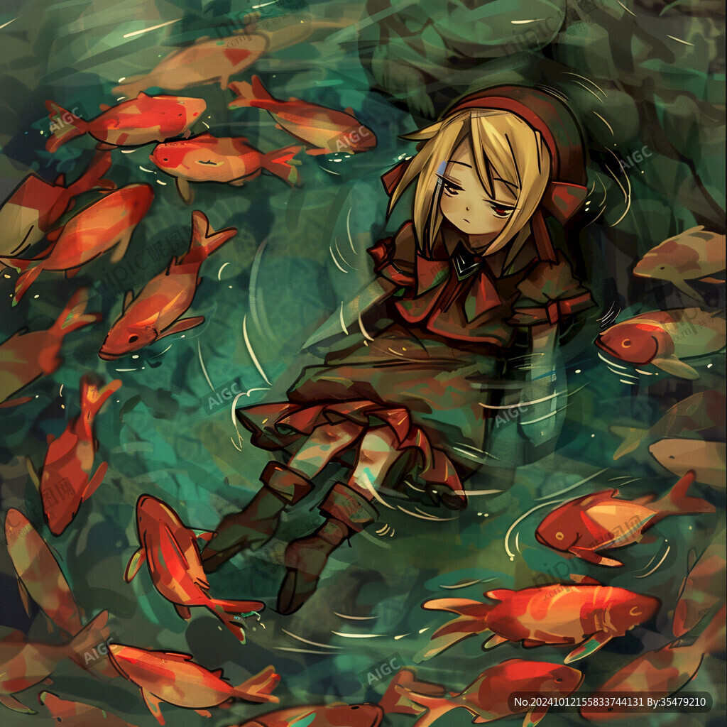 駕馭魚的少女