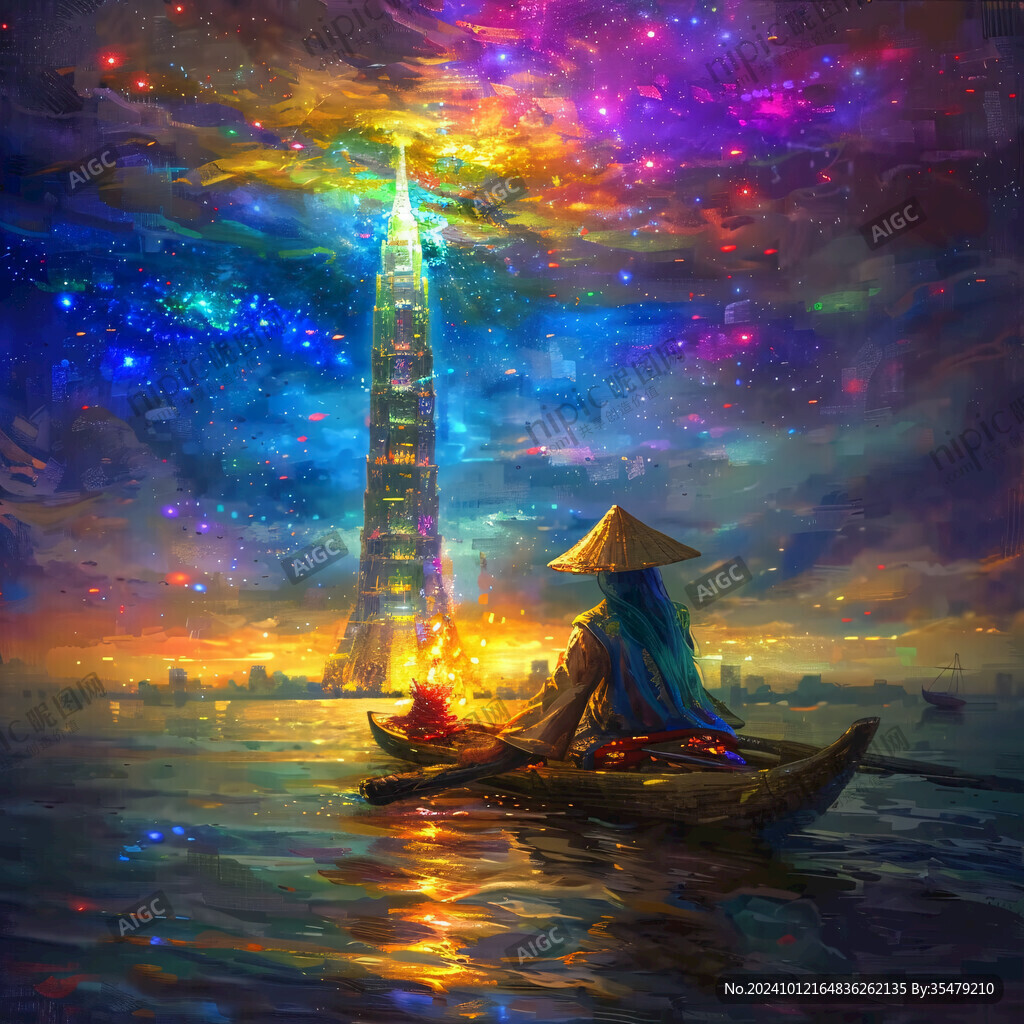 來星塔插畫