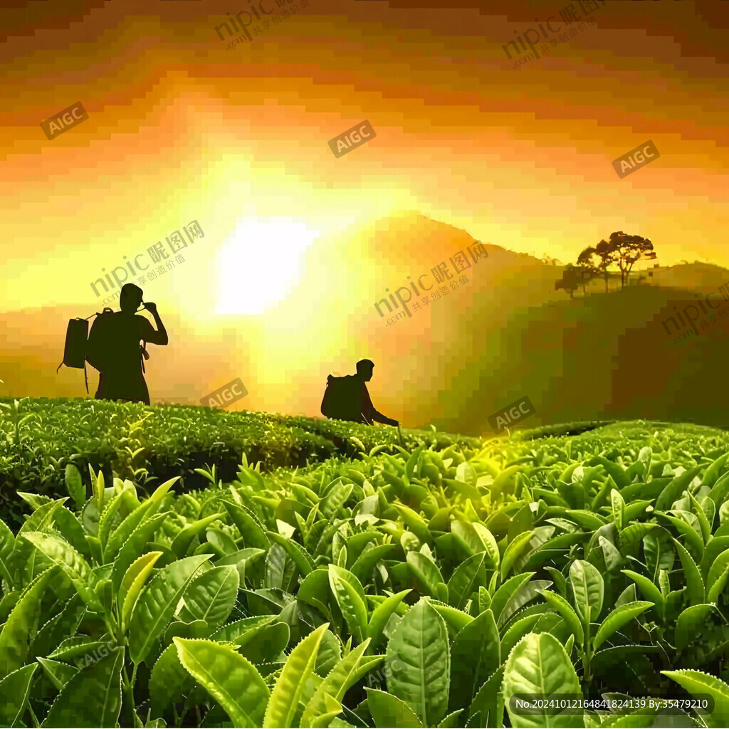 茶園廣告素材
