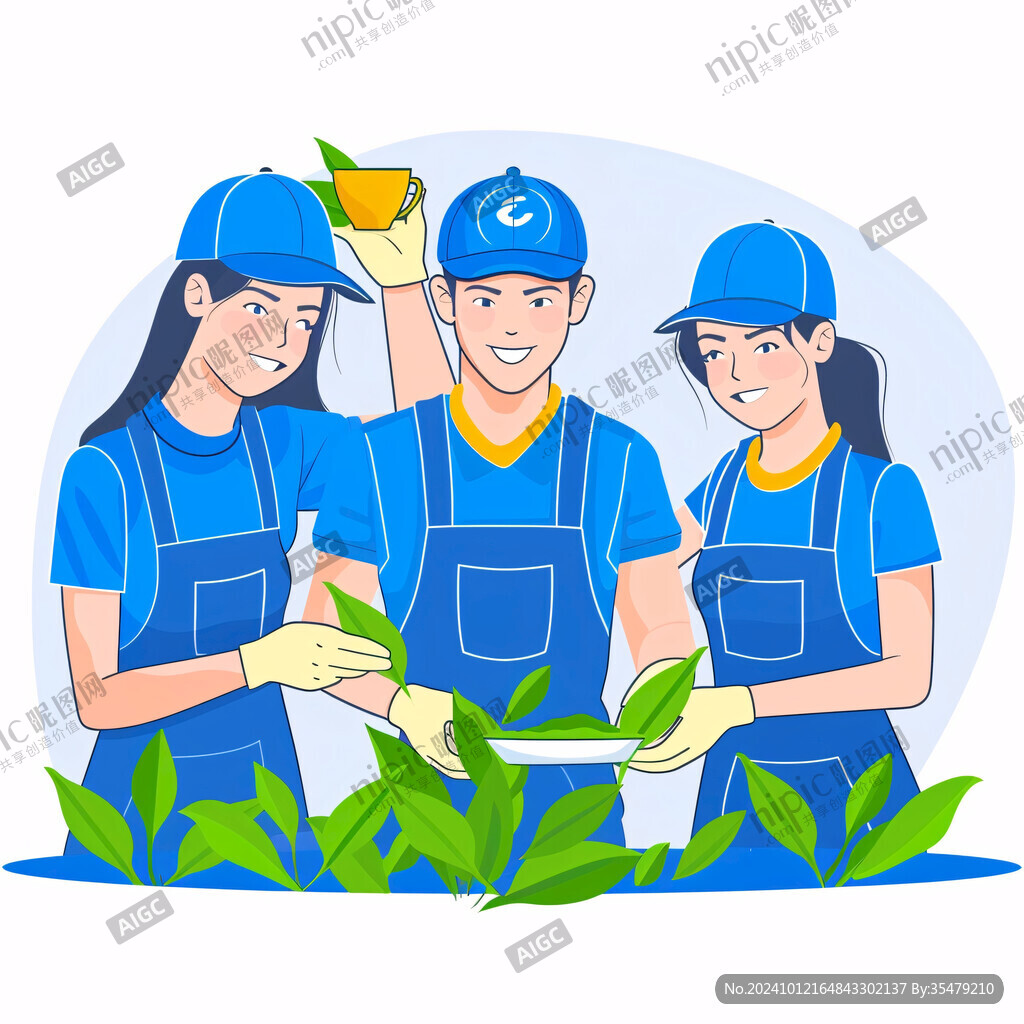 卡通志愿者插畫