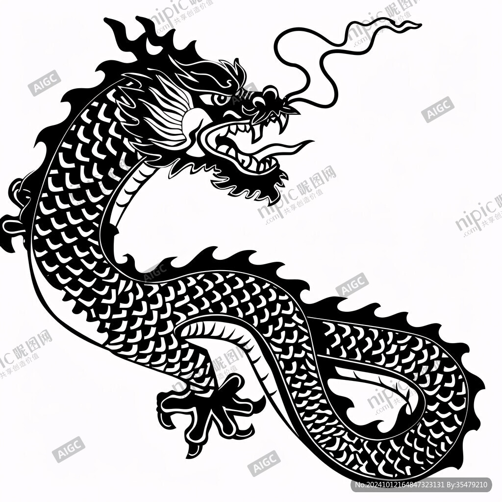 龍插畫龍簡筆畫