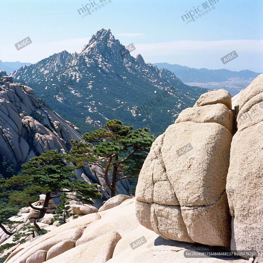 松樹山峰奇石