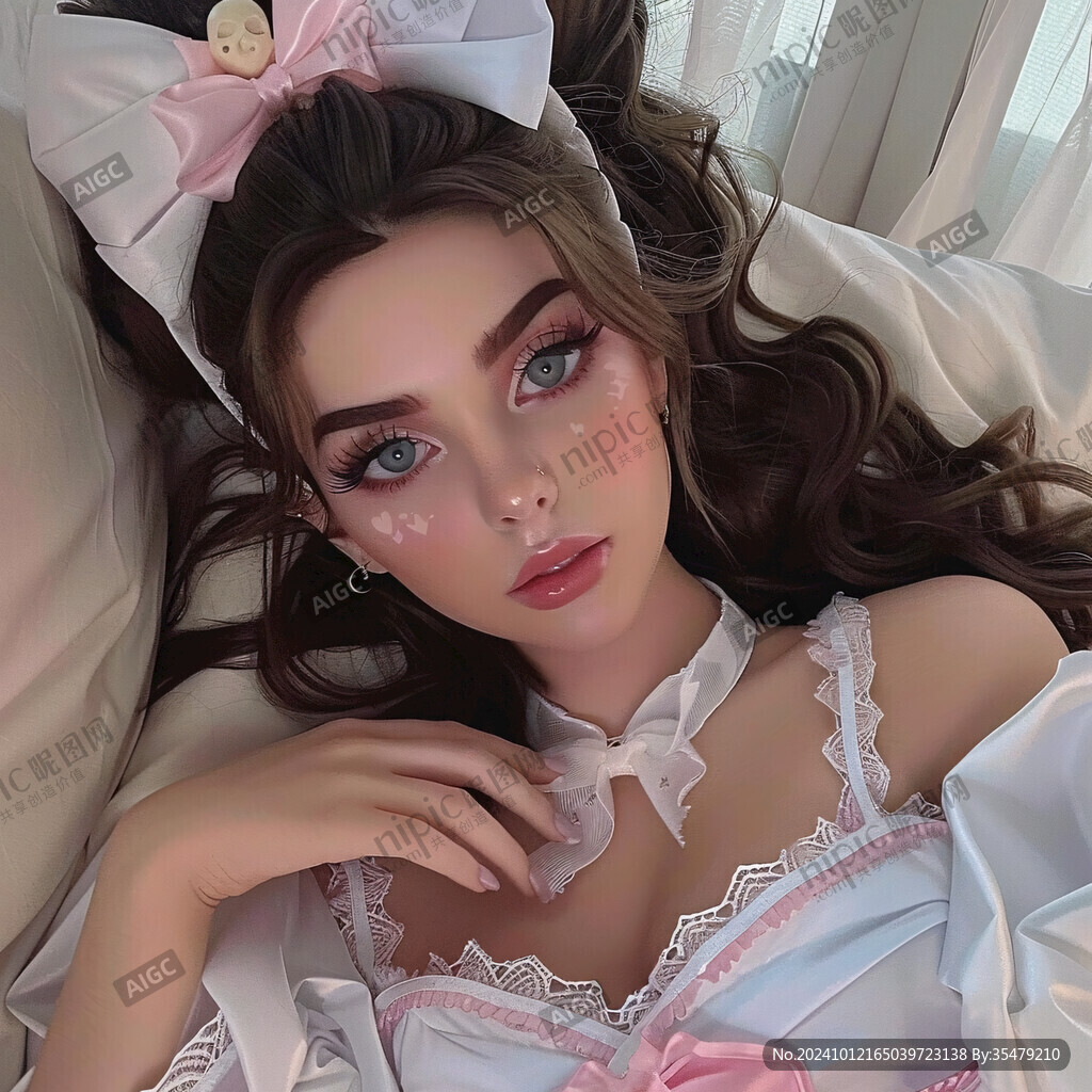 美妝少女美妝造型