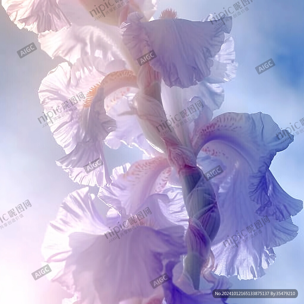 飄逸活力紫色夢幻