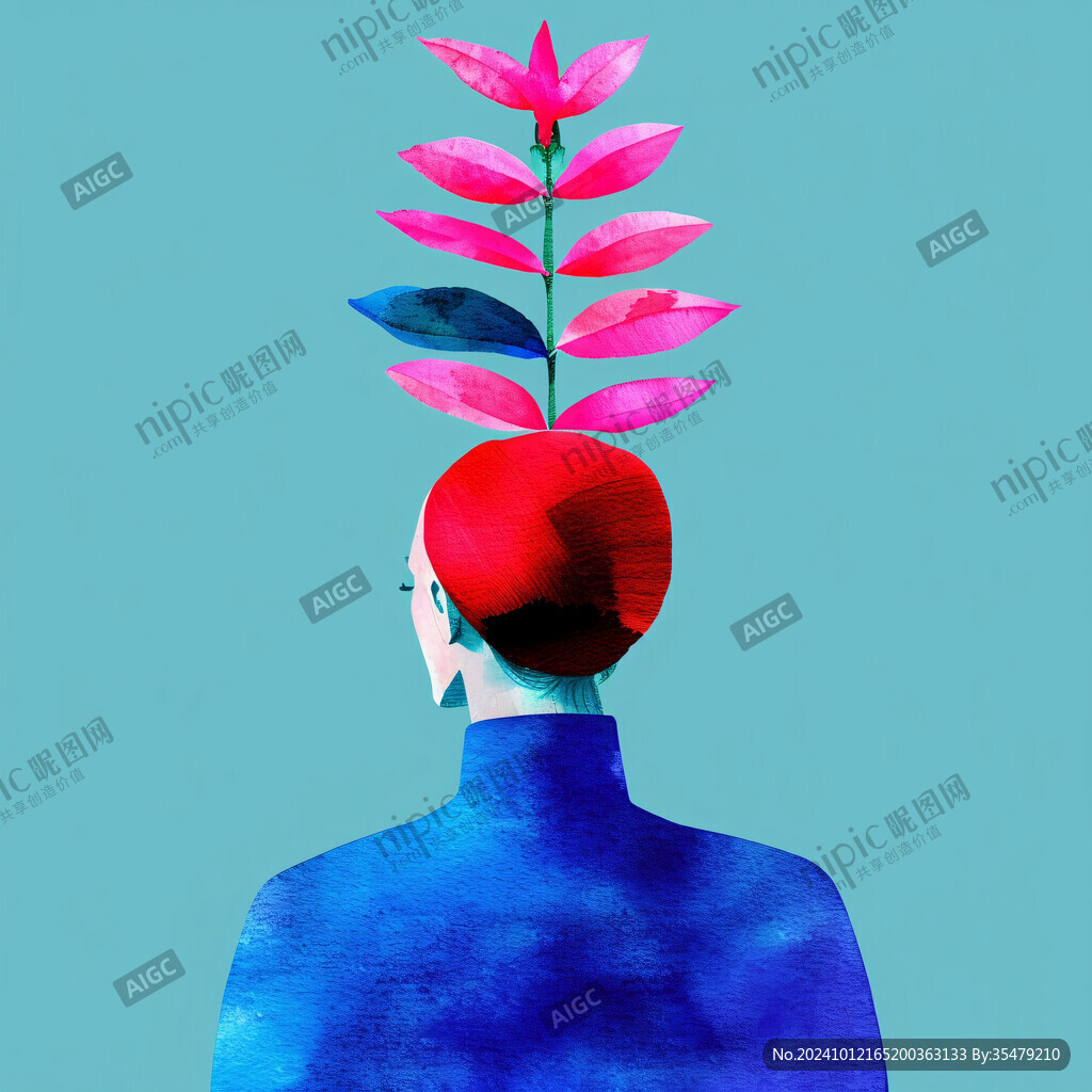 人物背影插畫(huà)
