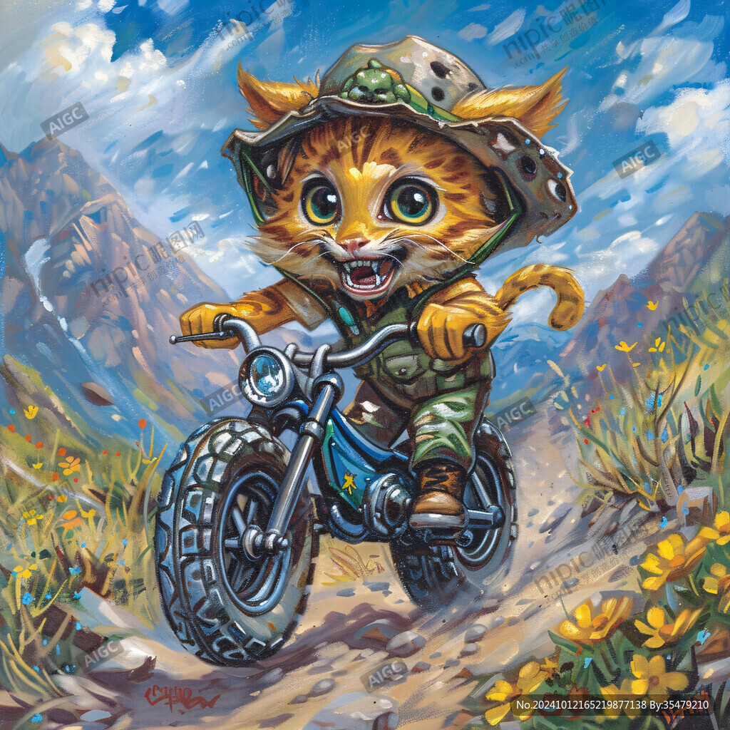 騎車的小老虎