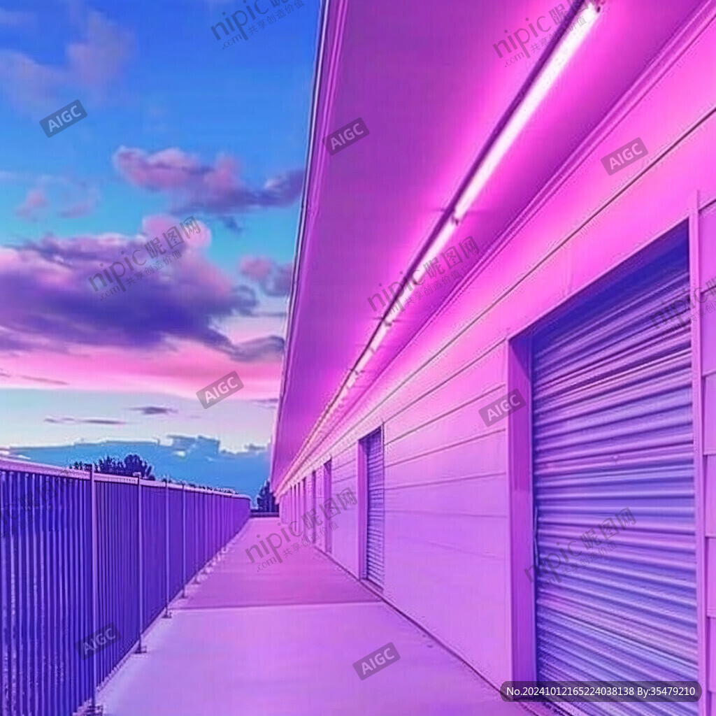 奇幻粉色建筑物