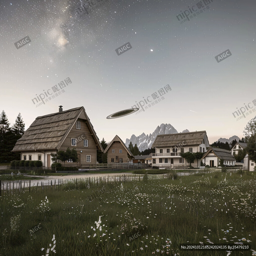 國外小鄉(xiāng)村夜景