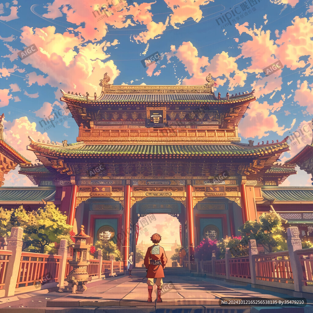 宏大寺廟場景