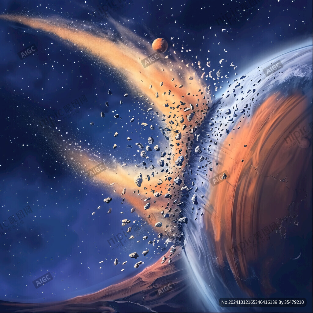 宇宙空間小說插畫