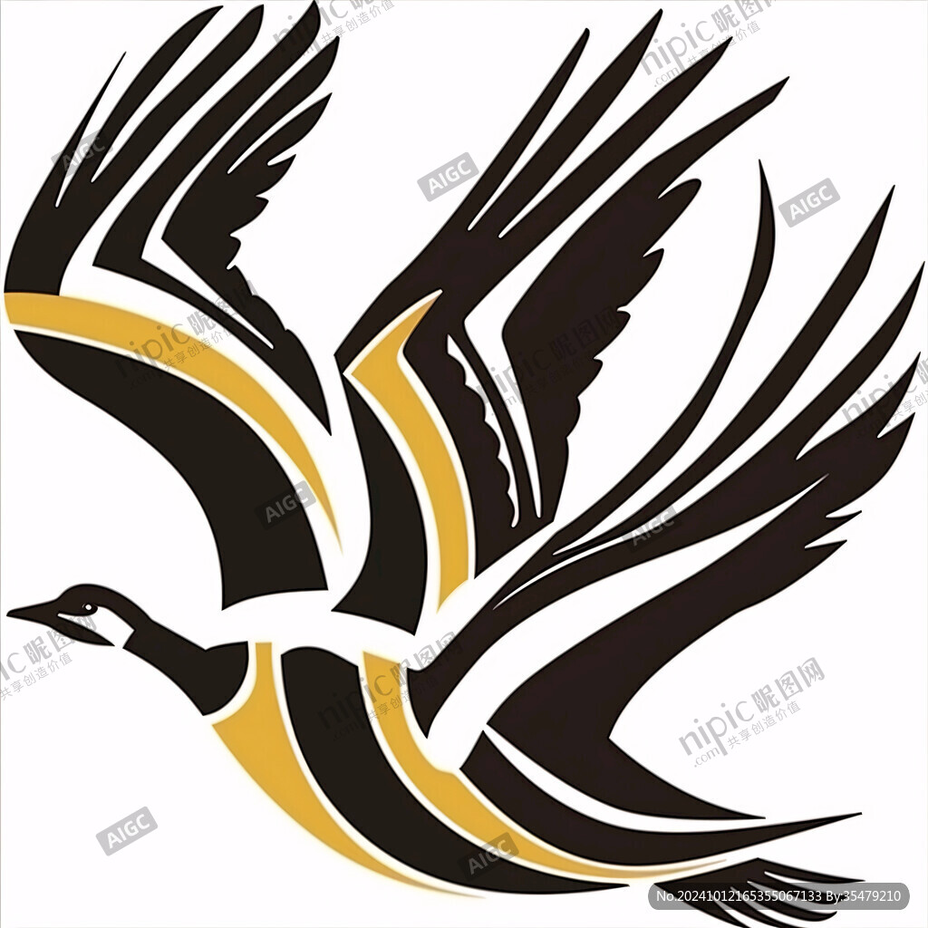 手繪鳥(niǎo)圖騰鳥(niǎo)形鳥(niǎo)型