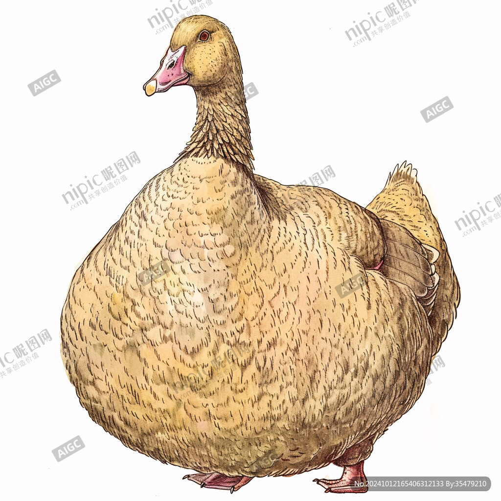 手繪鴨子插畫