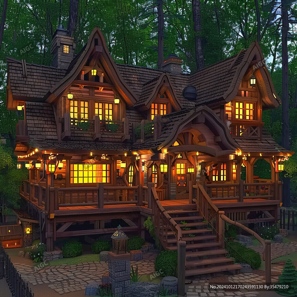 歐式森林小屋