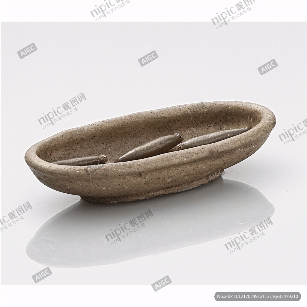 橢圓形盤陶豆