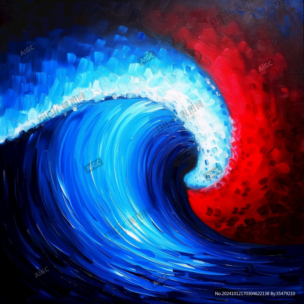 波濤海濤壁畫海波海浪