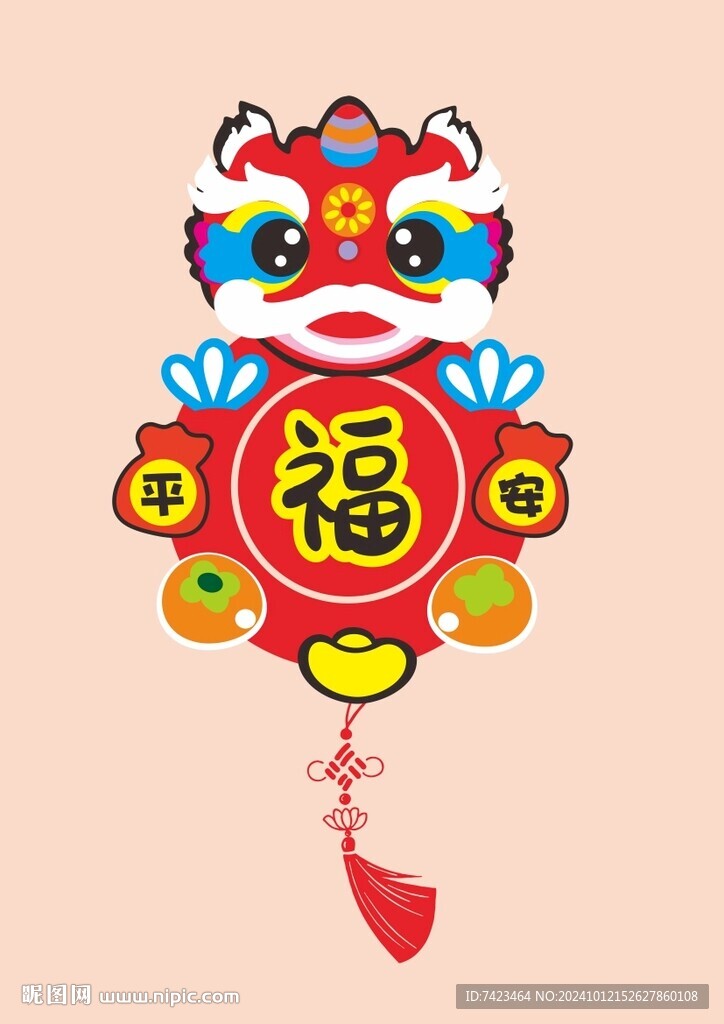 醒獅舞獅燈籠手工