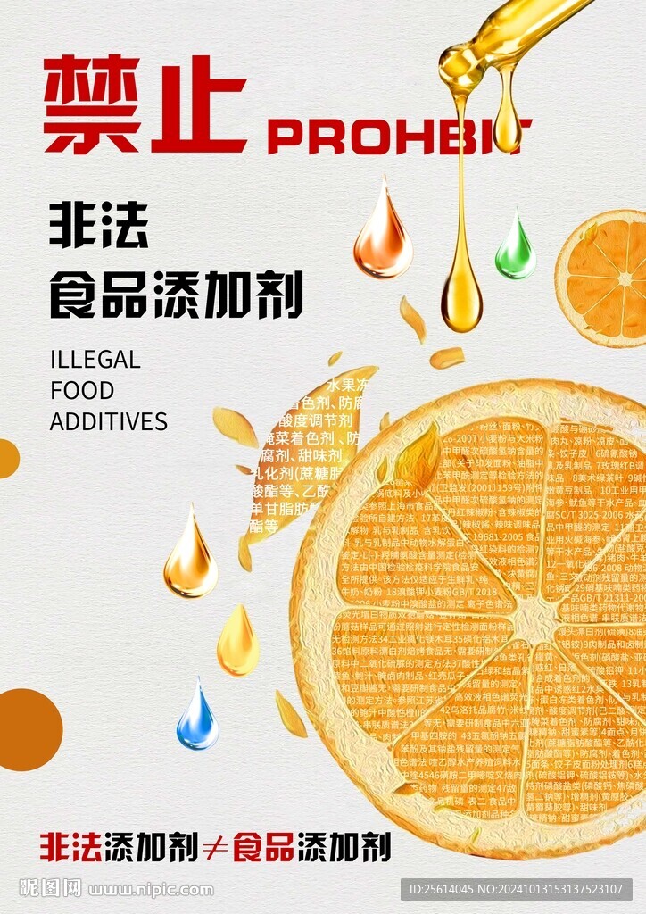禁用添加劑