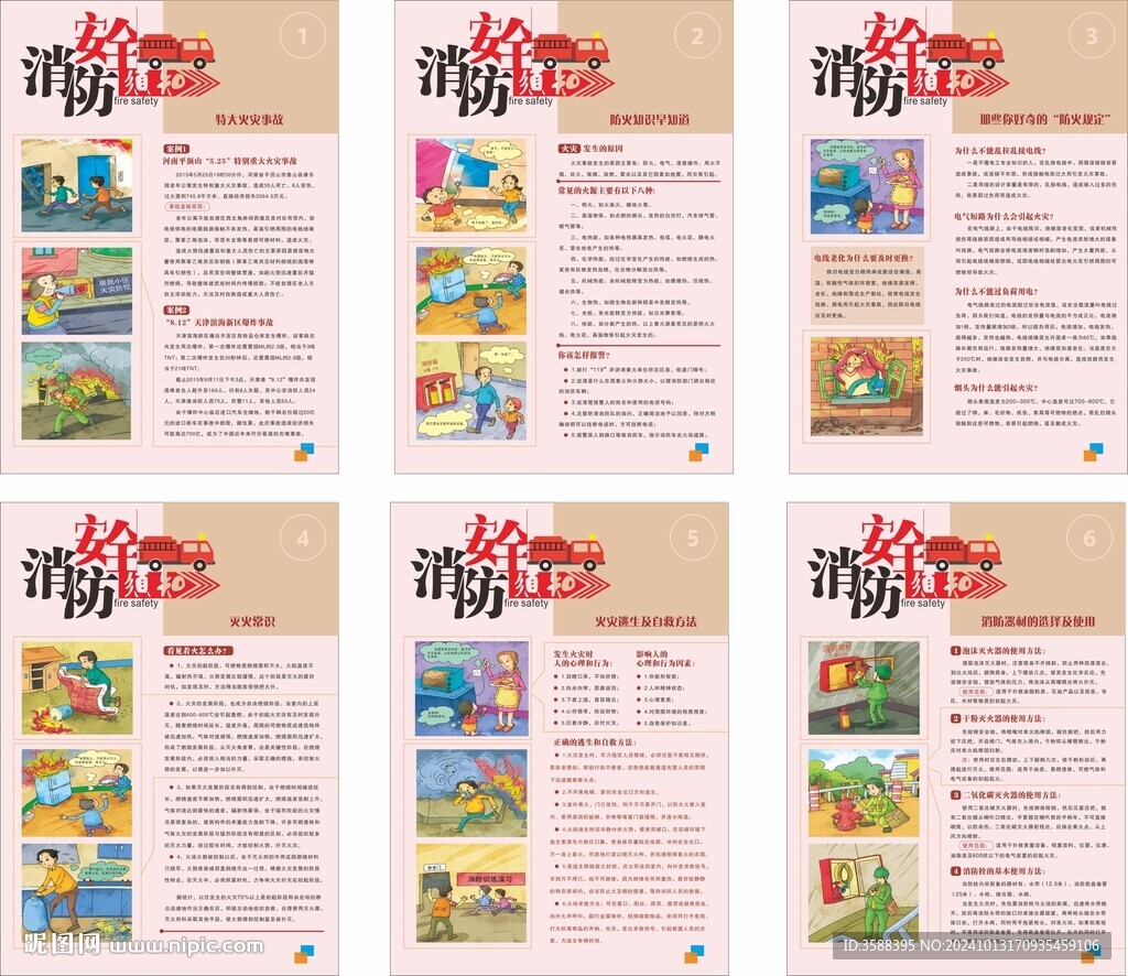 消防安全須知掛圖