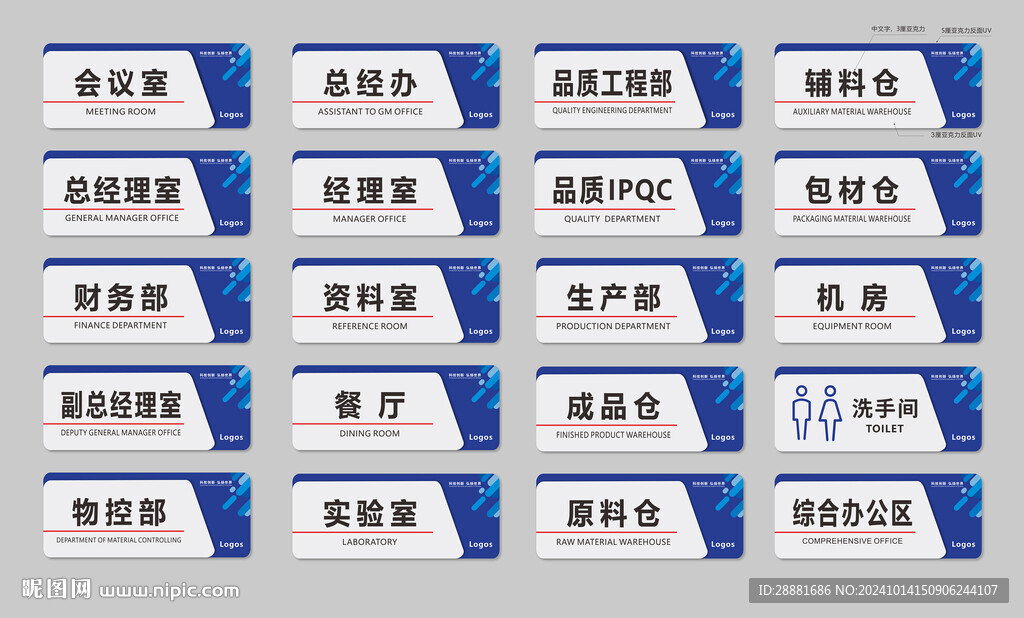 科室牌設計