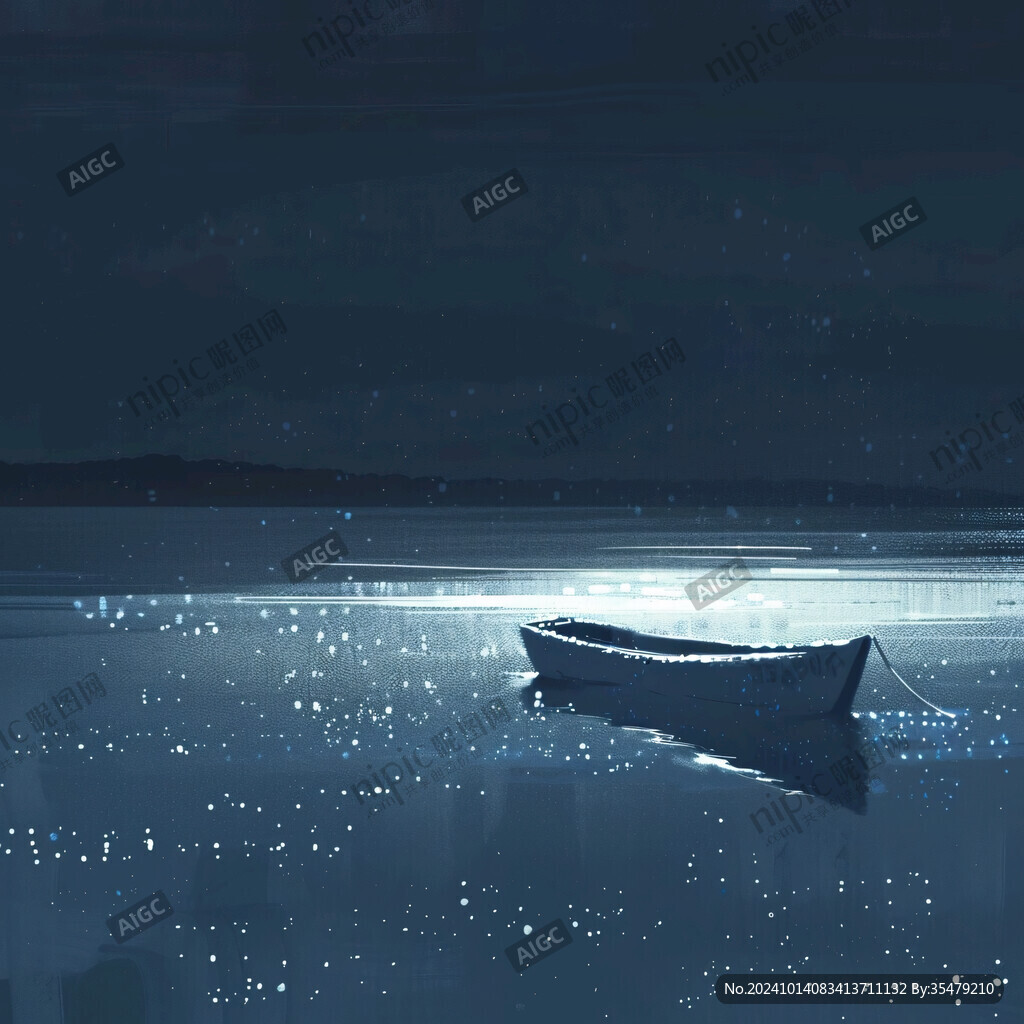 深海藍(lán)背景船