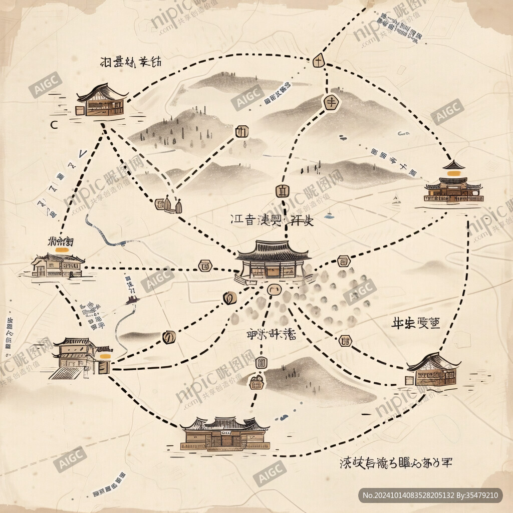牛首山旅游圖