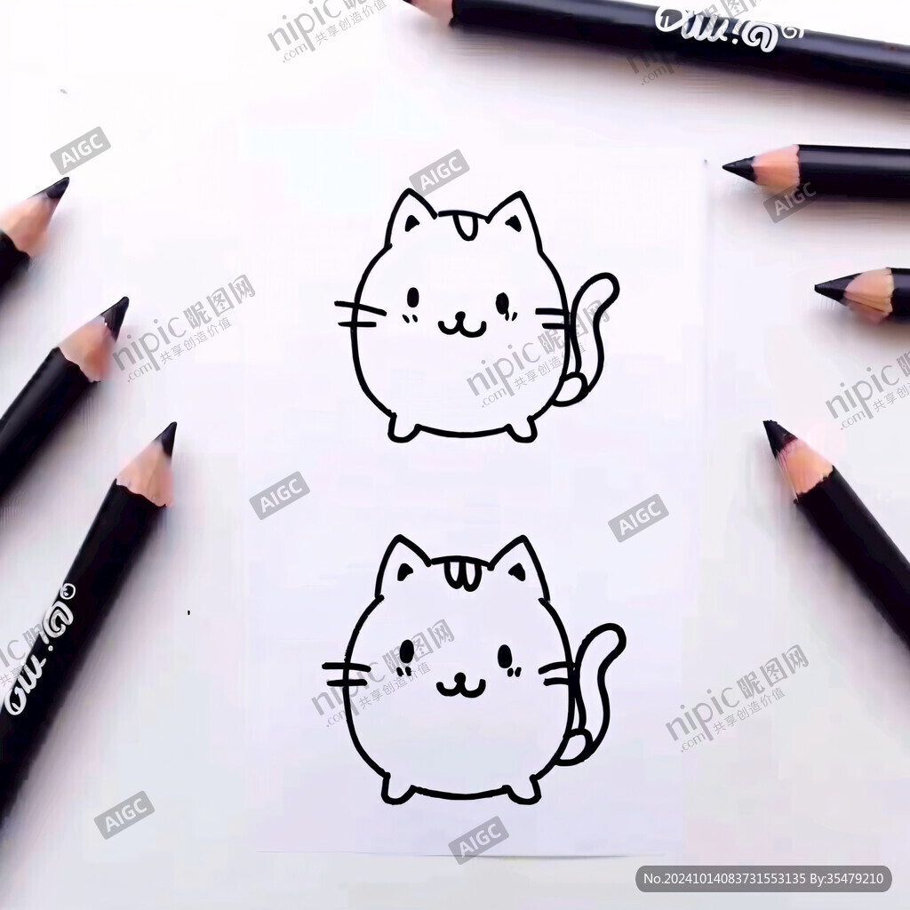 簡(jiǎn)筆畫小貓