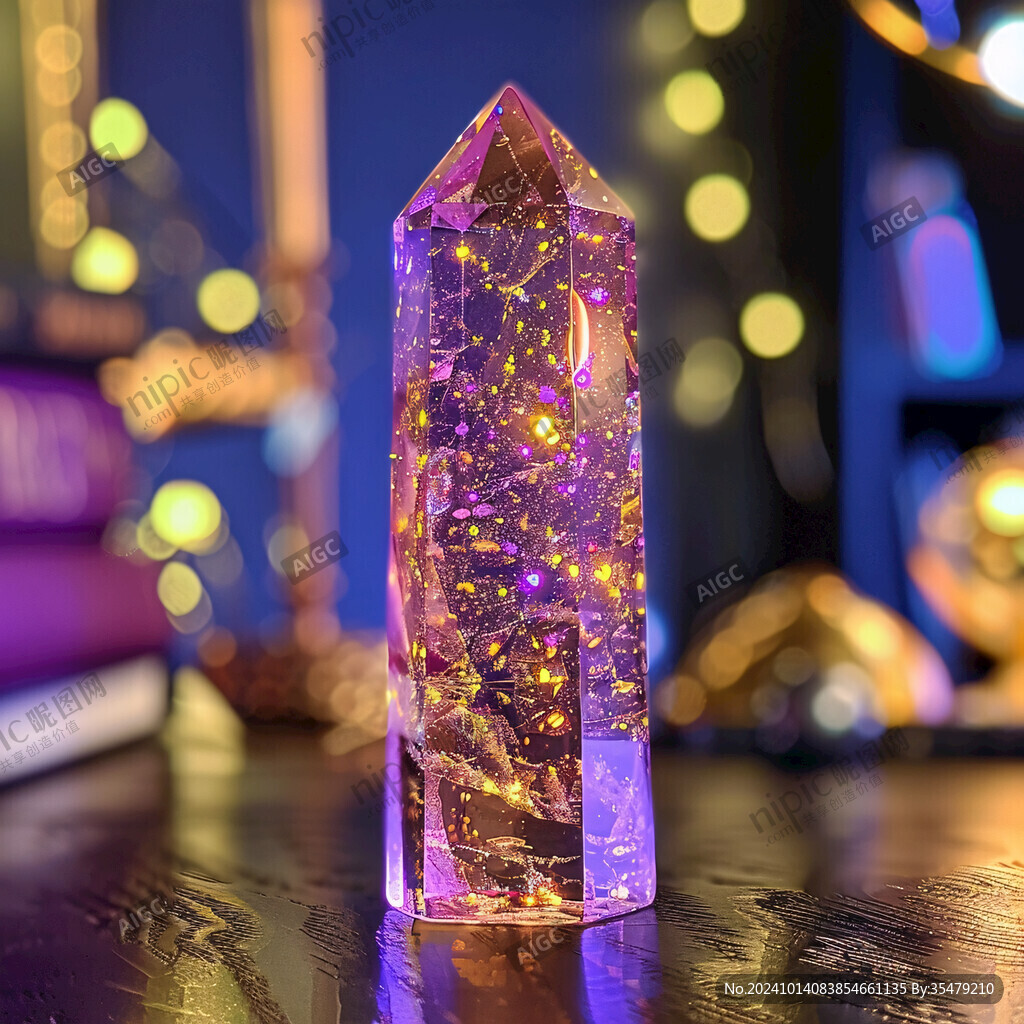 紫色水晶魔法表白女神