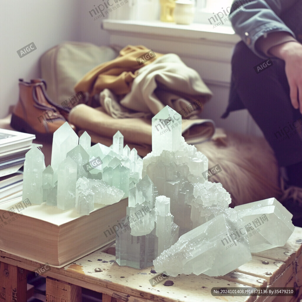 水晶簇水晶柱