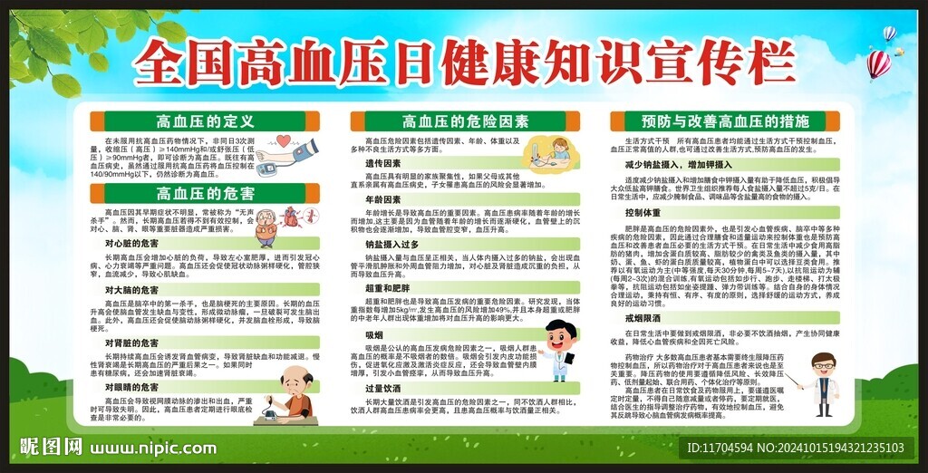 全國高血壓日宣傳欄