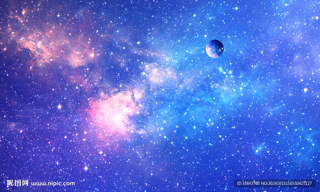 藍色星空背景