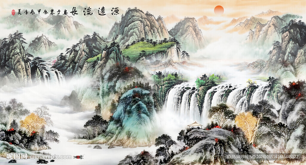 江山如畫風(fēng)景畫