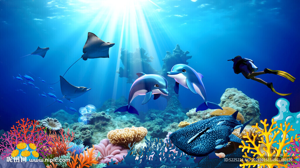 海豚海底世界