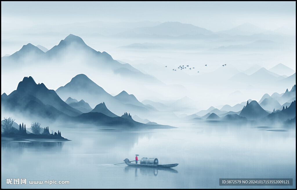 意境水墨山水