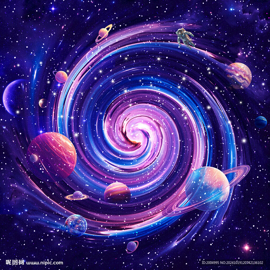 漩渦星空星空素材