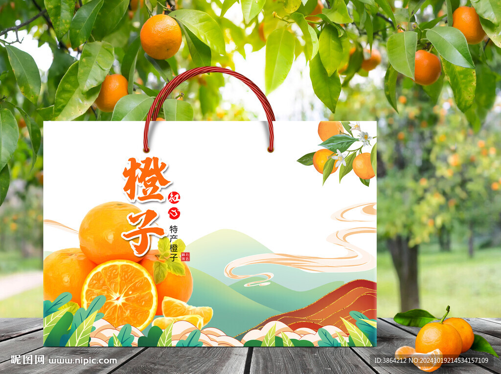 橙子包裝  下載為展開圖