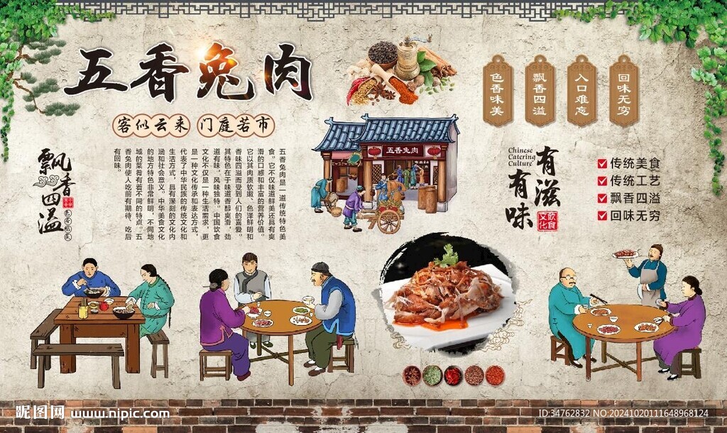 五香兔肉